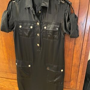 Dolce & Gabbana black silk dress